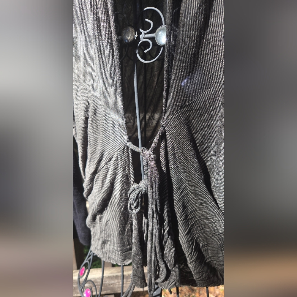 Pete&Gretta Johnny Was Gray & Black convertable Cardigan szM - Picture 4 of 6
